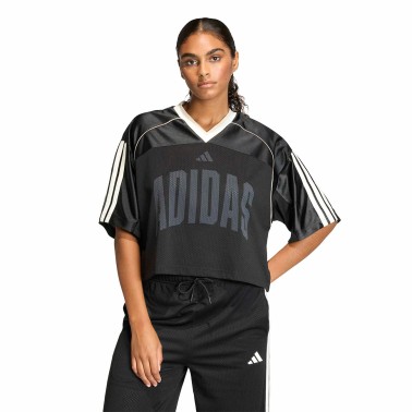Women's T-Shirt Black - adidas Sportswear Stadium Mesh