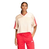 Women's T-Shirt Beige - adidas Sportswear Stadium Mesh Image 