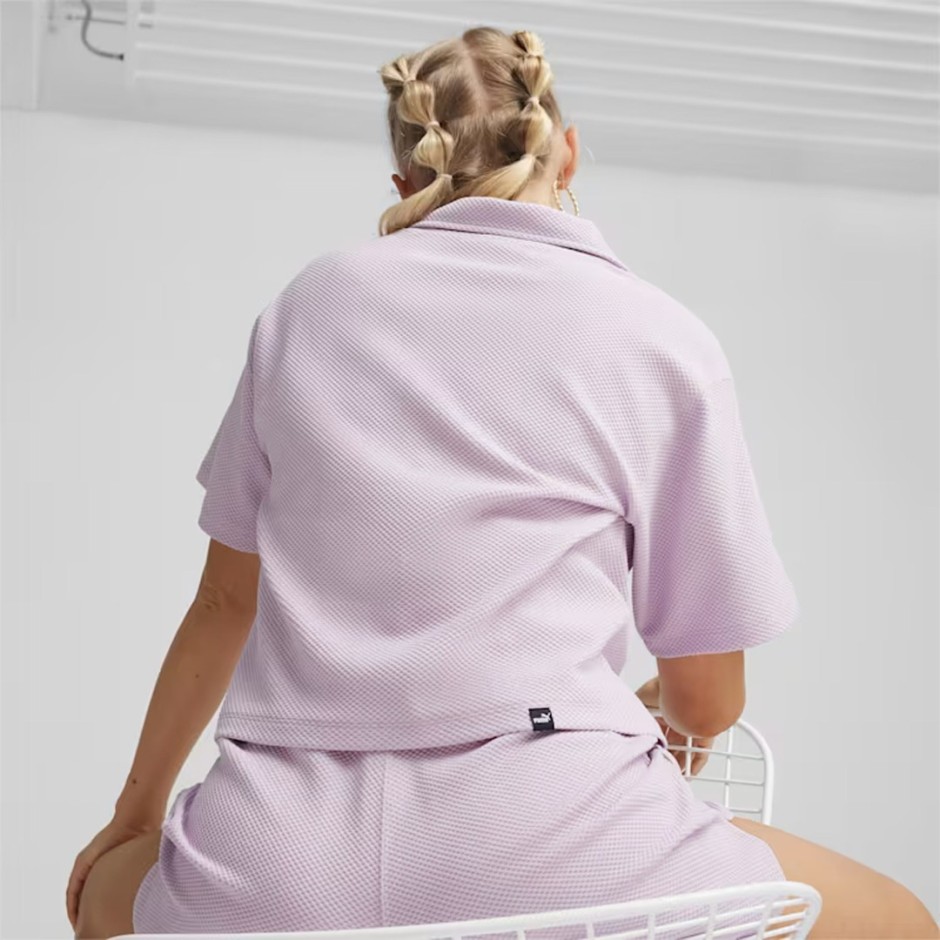 Puma HER Polo Λιλά - Γυναικεία Κοντομάνικη Μπλούζα Πόλο