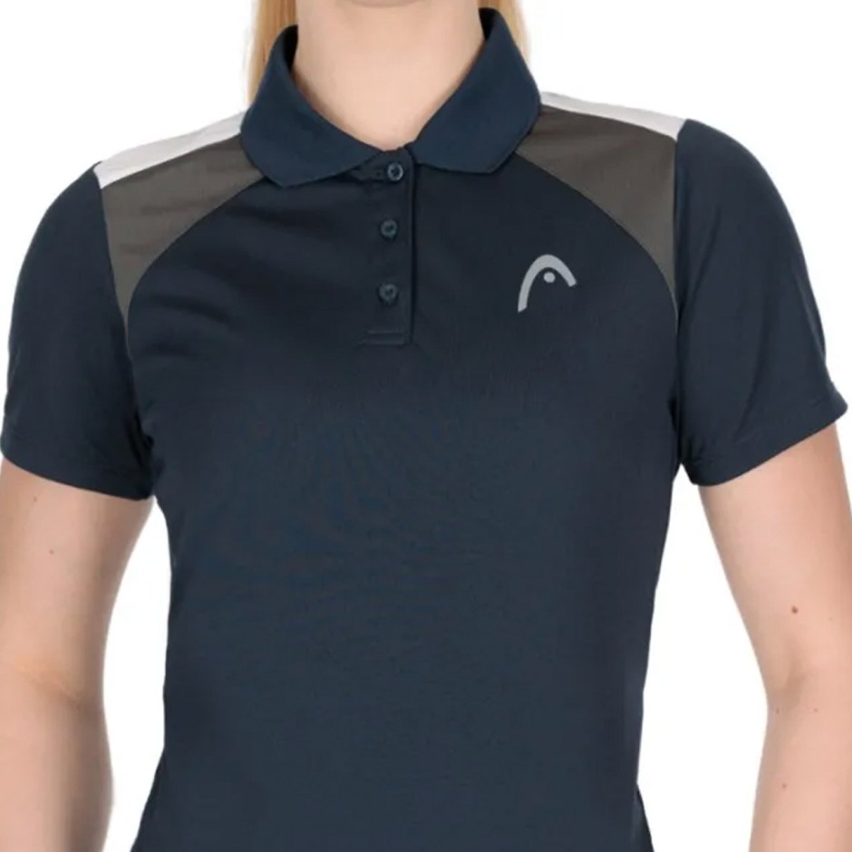 HEAD CLUB 22 TECH POLO SHIRT WOMEN 814421-NV Blue