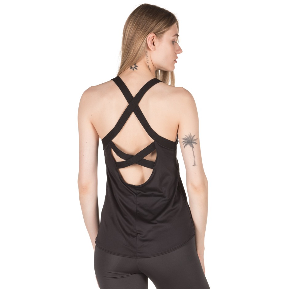 NIKE W NK DRY TANK ELASTIKA AO9791 010 Black Zakcret.gr