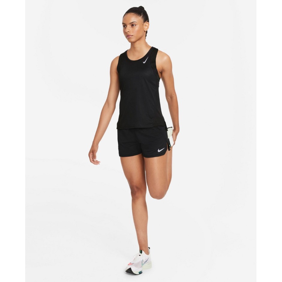 NIKE DRI-FIT RACE SINGLET WOMEN'S TANK TOP DD5940-010 Μαύρο