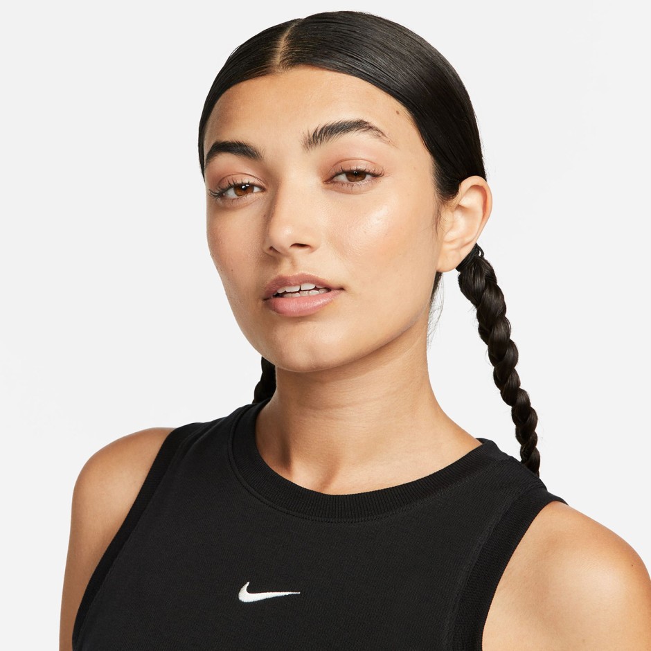 Γυναικεία Αμάνικη Μπλούζα Μαύρη - Nike Sportswear Chill Knit