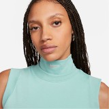 NIKE W NSW CLLCTN MOCK CROP TANK FB8343-309 Turquoise Image 1