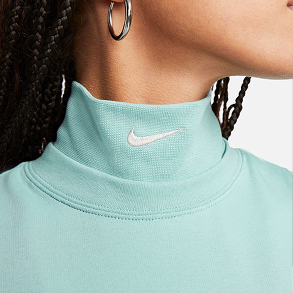 NIKE W NSW CLLCTN MOCK CROP TANK FB8343-309 Turquoise