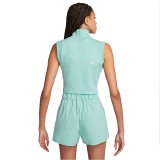 NIKE W NSW CLLCTN MOCK CROP TANK FB8343-309 Turquoise Image 4