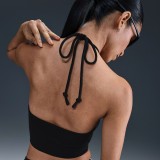 Γυναικεία Crop Μπλούζα Μαύρη - Nike Sportswear Chill Terry Εικόνα 0