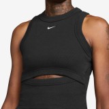 Women's Tank Top Black - Nike Sportswear Chill Knit Image 1