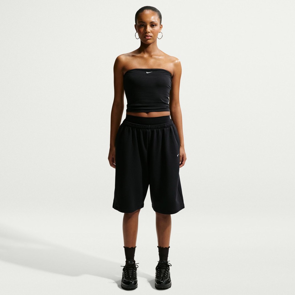 Γυναικεία Στράπλες Μπλούζα Μαύρη - Nike Sportswear