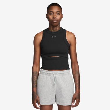 Γυναικεία Αμάνικη Μπλούζα Μαύρη - Nike Sportswear Chill Knit