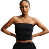 Γυναικεία Στράπλες Μπλούζα Μαύρη - Nike Sportswear Εικόνα 