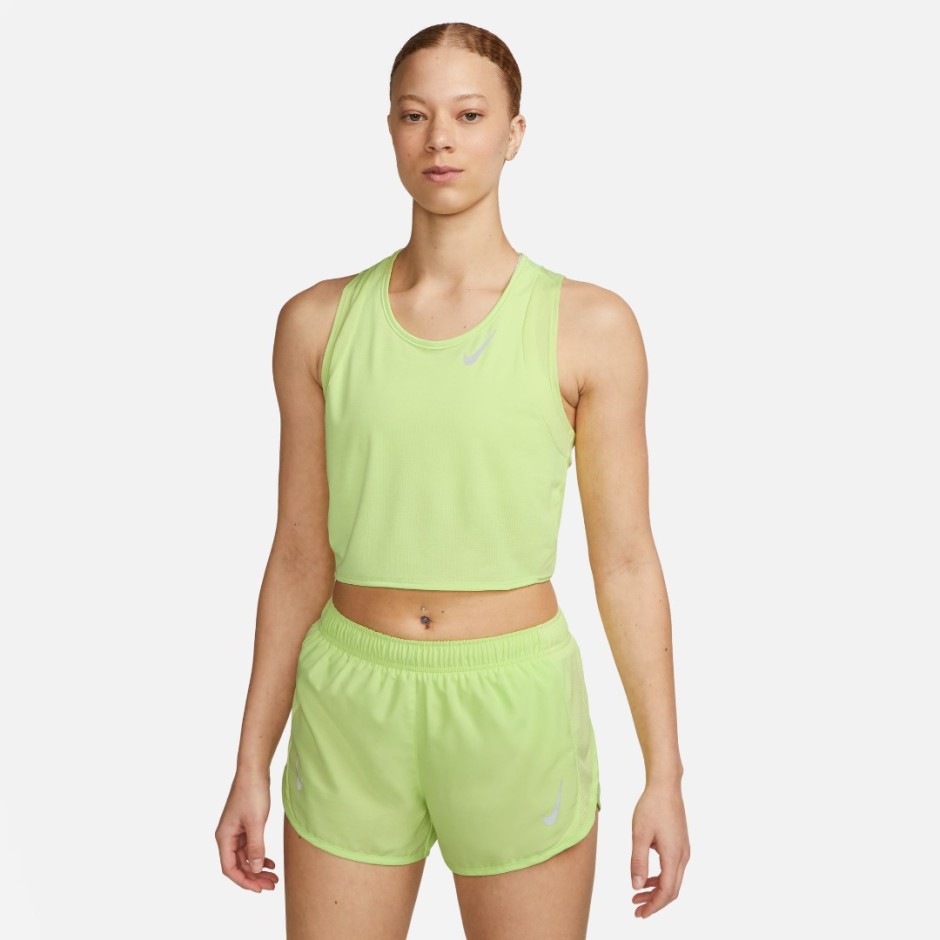NIKE W NK FAST DF CROP TANK DD5921-736 Yellow