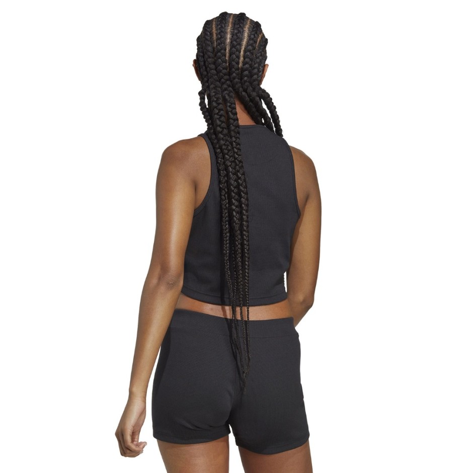 adidas Sportswear W LNG RIB TANK Μαύρο