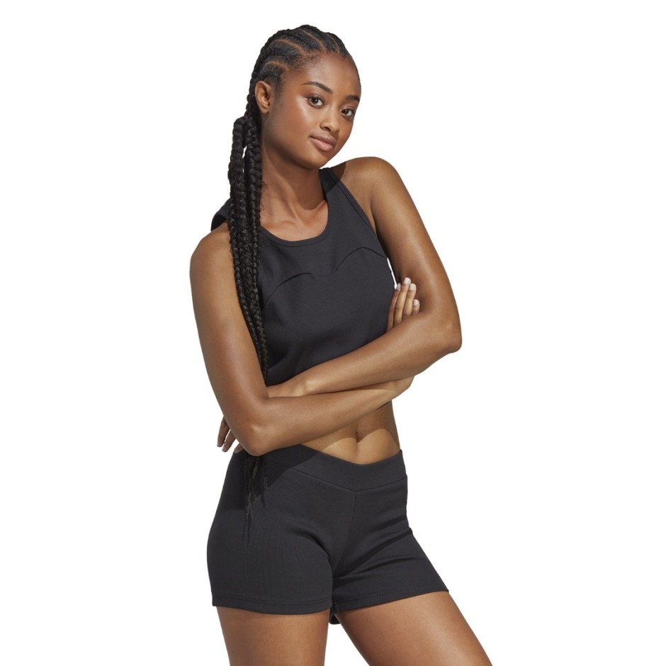 adidas Sportswear W LNG RIB TANK Μαύρο