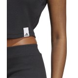 adidas Sportswear W LNG RIB TANK IC9449 Black Image 2