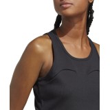 adidas Sportswear W LNG RIB TANK IC9449 Black Image 3