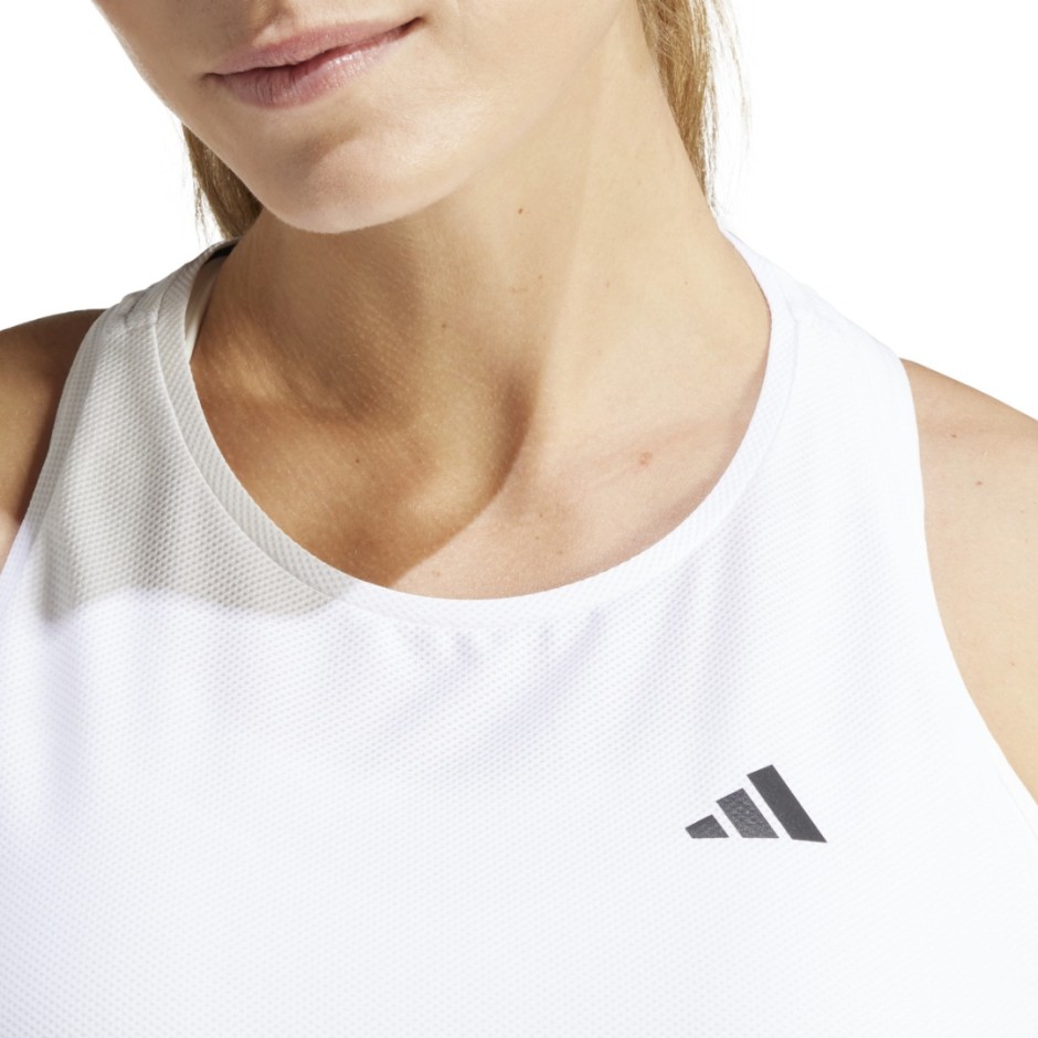 Γυναικεία Αμάνικη Μπλούζα για Τρέξιμο Λευκή - adidas Performance Own The Run
