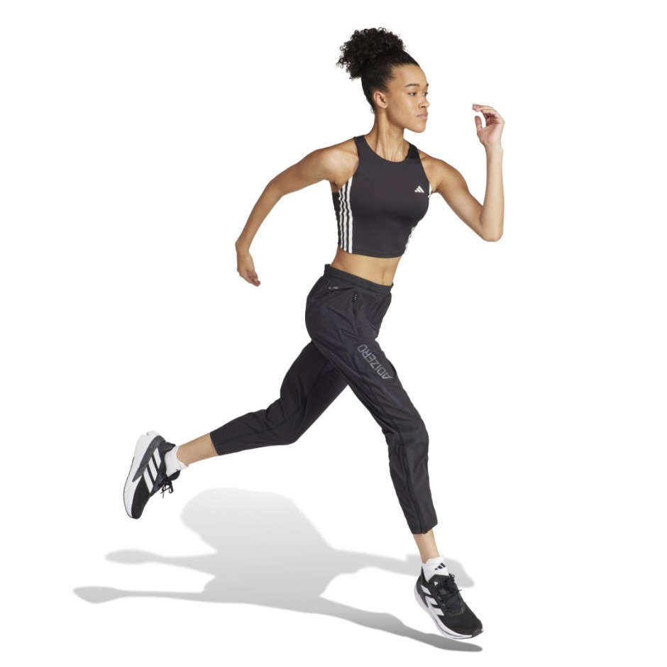Γυναικεία Αμάνικη Μπλούζα Μαύρη - adidas Performance Own The Run 3-Stripes