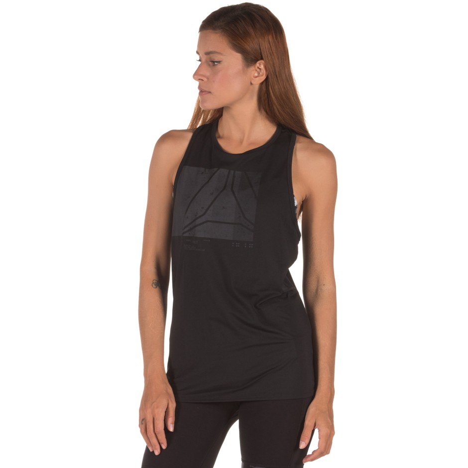 Reebok Sport AC GRAPHIC TANK D93874 Μαύρο