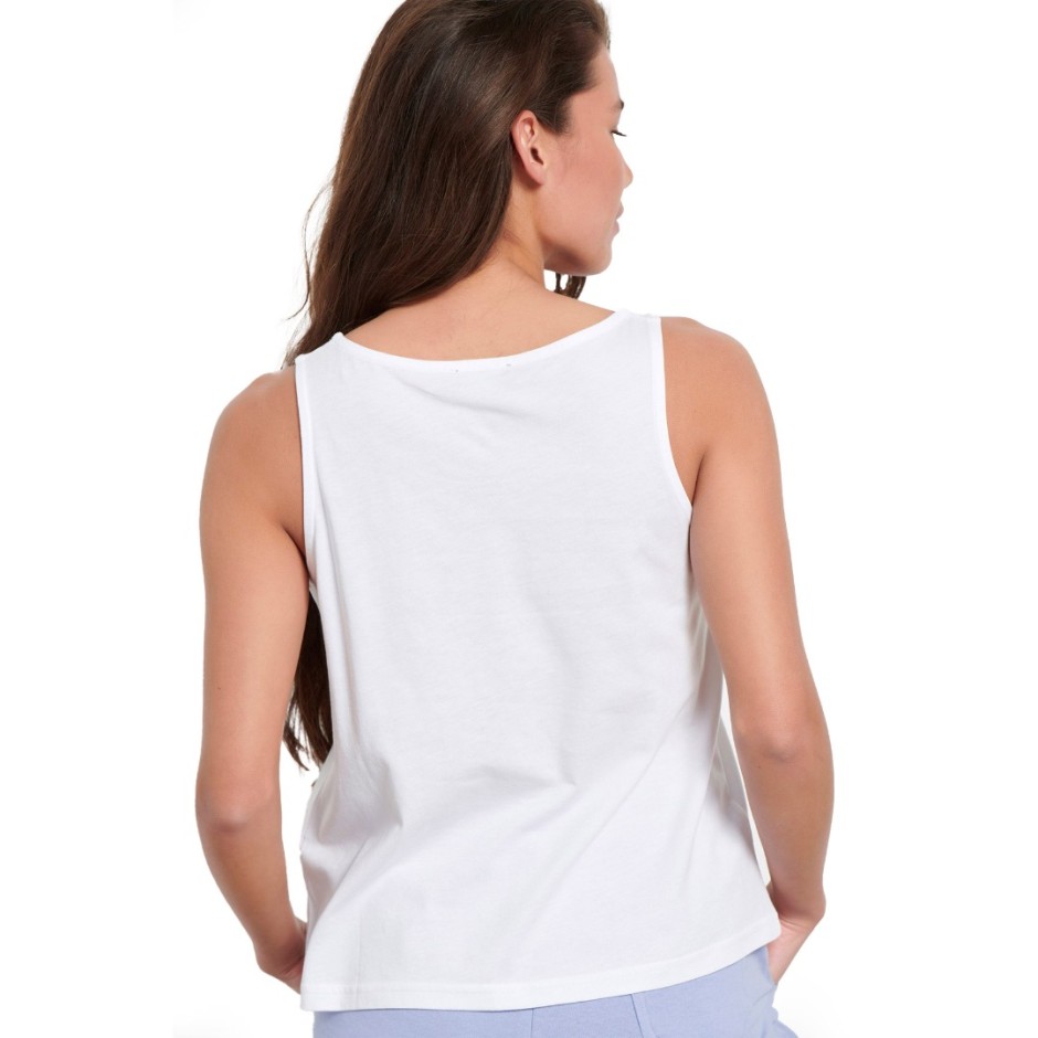 BODYTALK Λευκό - Γυναικεία Αμάνικη Μπλούζα 