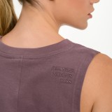 Γυναικεία Αμάνικη Μπλούζα Καφέ - Bodytalk 'LESS IS MORE' Εικόνα 2