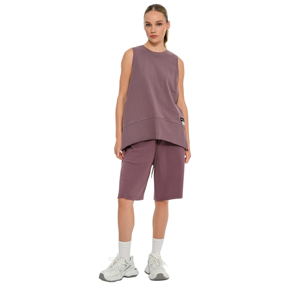 Γυναικεία Αμάνικη Μπλούζα Καφέ - Bodytalk 'LESS IS MORE'