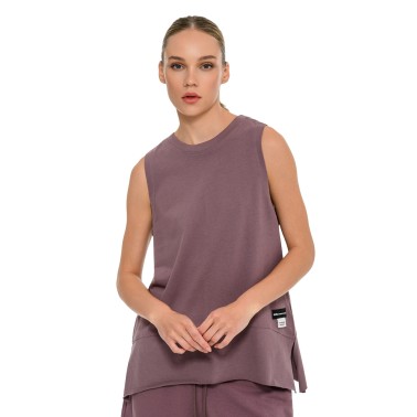 Γυναικεία Αμάνικη Μπλούζα Καφέ - Bodytalk 'LESS IS MORE'