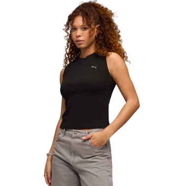 Γυναικεία Αμάνικη Μπλούζα Μαύρη - PUMA Her