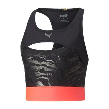 Γυναικεία Αμάνικη Μπλούζα PUMA RUN ULTRAFORM AOP CROP TANK W Μαύρο 522150-51 