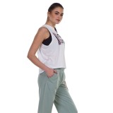 BODY ACTION WOMEN LOOSE FIT TANK 041124-01-02 White Image 2