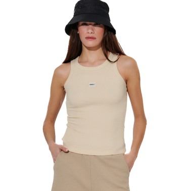 Γυναικεία Αμάνικη Μπλούζα Μπεζ - Body Action