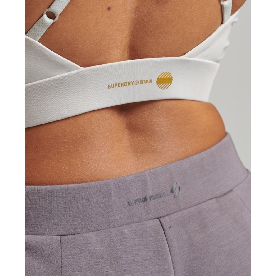 SUPERDRY PERF SPORTS FLEX OPEN BACK CROP TANK WS311491A-HNR Γκρί