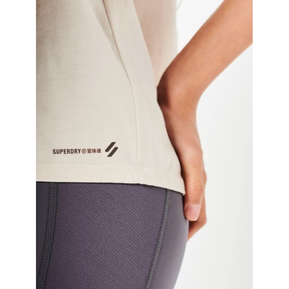 SUPERDRY PERF SPORTS FLEX LOOSE OPEN BACK TANK WS311490A-6NI Εκρού