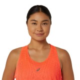 ASICS Metarun Κοραλί - Γυναικεία Αμάνικη Μπλούζα για Τρέξιμο Εικόνα 2