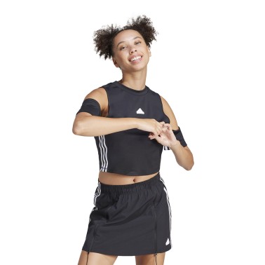 adidas Sportswear Dance Μαύρο - Γυναικεία Κοντομάνικη Μπλούζα