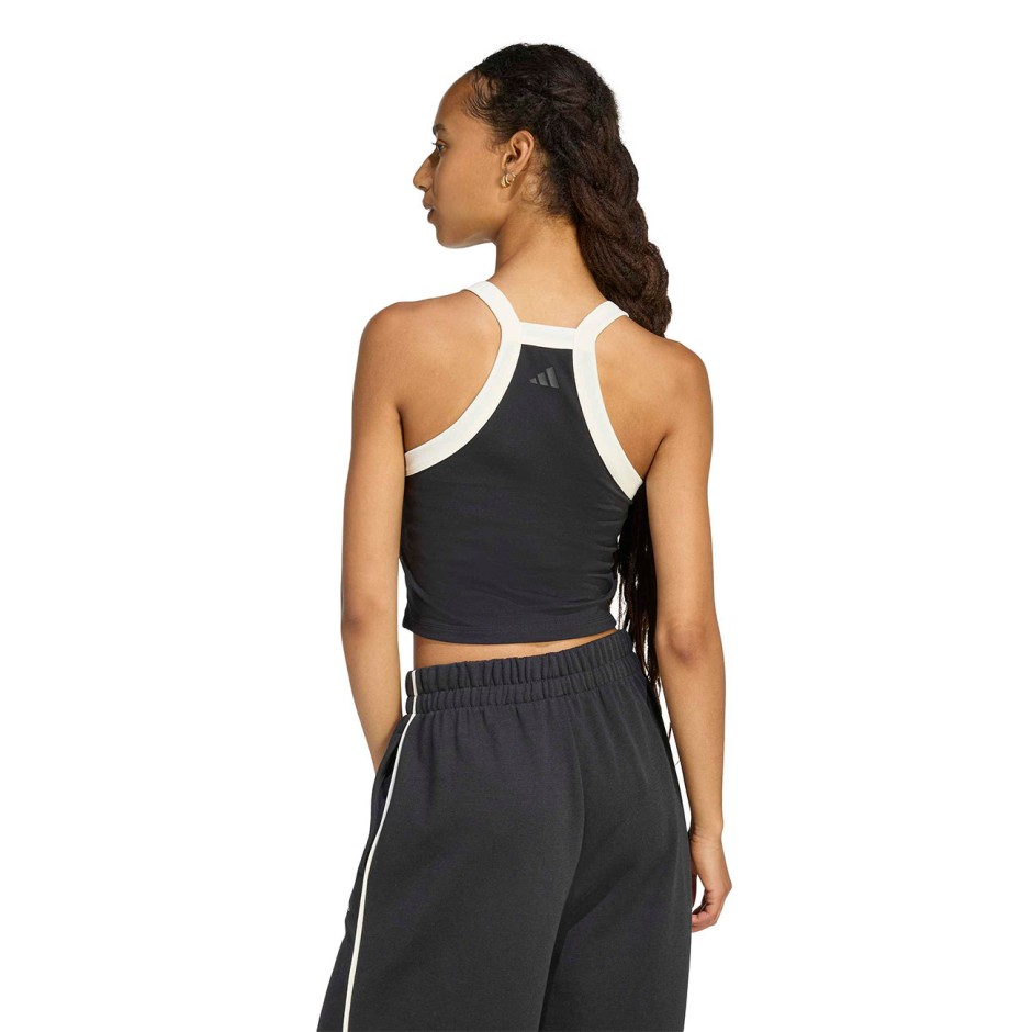 Γυναικεία Αμάνικη Μπλούζα Μαύρη - adidas Sportswear Seasonal Essentials Colorpop