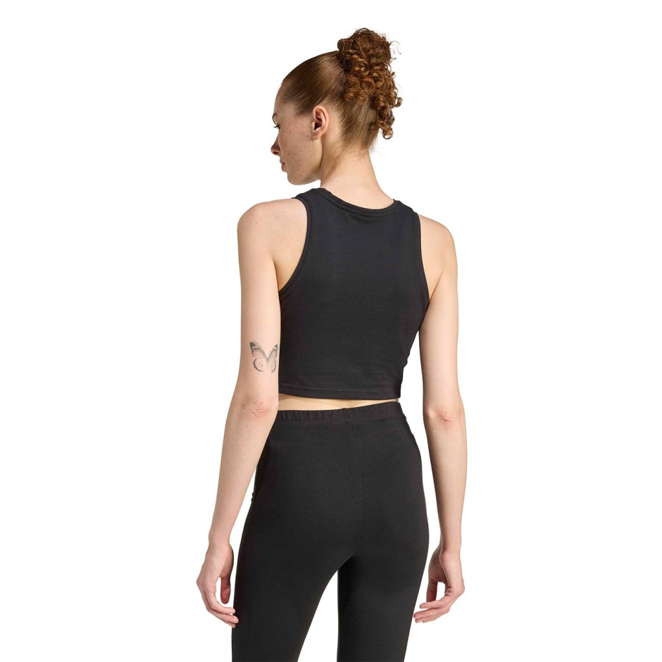 Women's Tank Top Black - adidas Sportswear Essentials 3-Stripes Padded