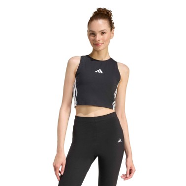 Women's Tank Top Black - adidas Sportswear Essentials 3-Stripes Padded