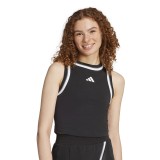 Γυναικεία Αμάνικη Μπλούζα Μαύρη - adidas Sportswear Essentials Color-Pop Cotton Εικόνα 