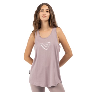 Γυναικεία Αμάνικη Μπλούζα Προπόνησης Λιλά - VENIMO