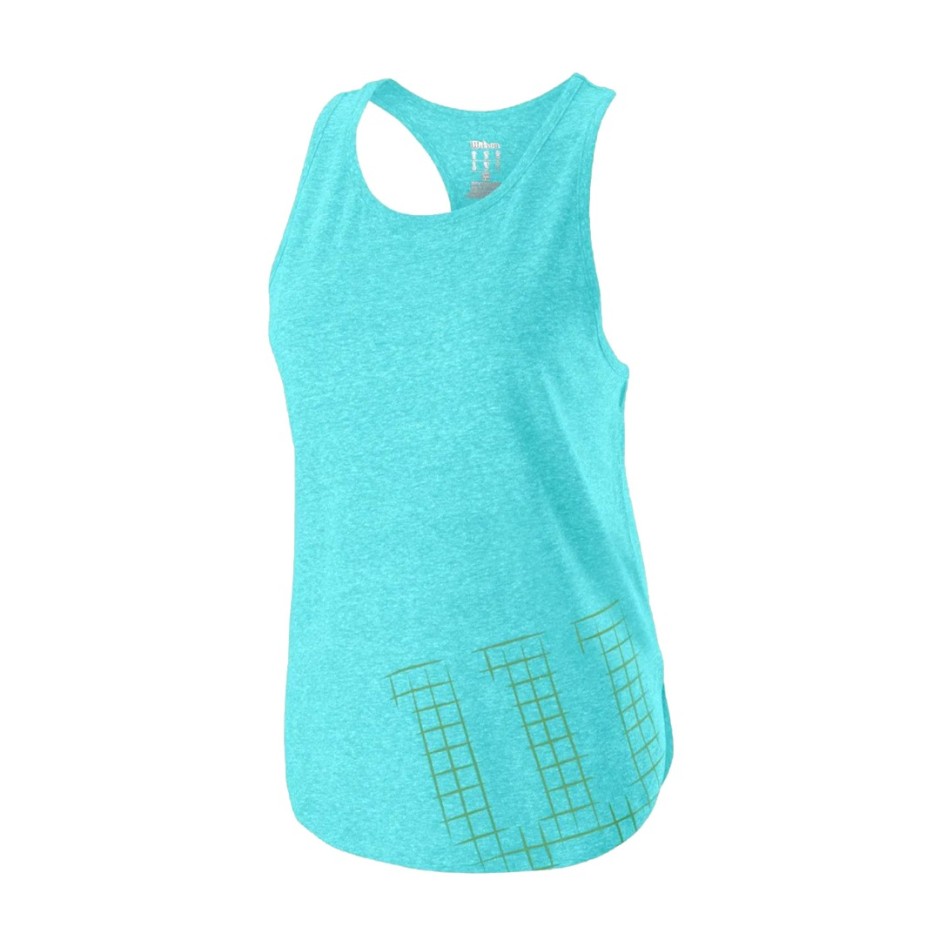 WILSON W STENCIL TECH TANK WRA775601-TURQUOISE Turquoise