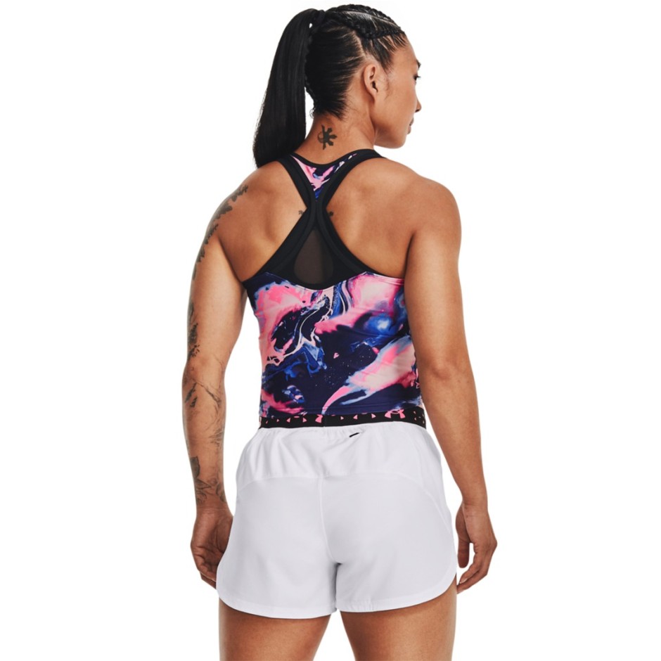Γυναικεία Αμάνικη Μπλούζα για Τρέξιμο UNDER ARMOUR RUN ANYWHERE CROP TANK Πολύχρωμο 1374863-001 