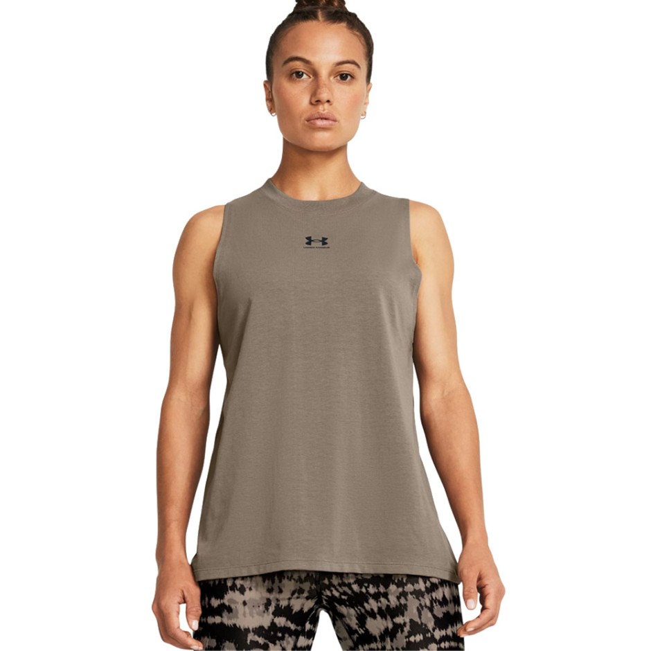 UNDER ARMOUR OFF CAMPUS MUSCLE TANK 1383659-200 Beige