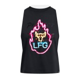 UNDER ARMOUR PJT RCK W NEON FLAME TANK 1384505-001 Black Image 1