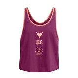 UNDER ARMOUR PROJECT ROCK W TANK BOH 1386439-505 Purple Image 2