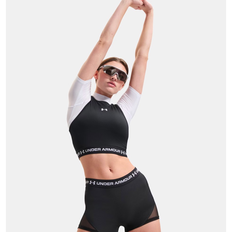 Women's Training Top Black - Under Armour HeatGear Mesh