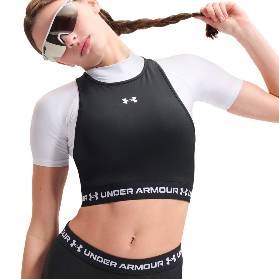 Women's Training Top Black - Under Armour HeatGear Mesh