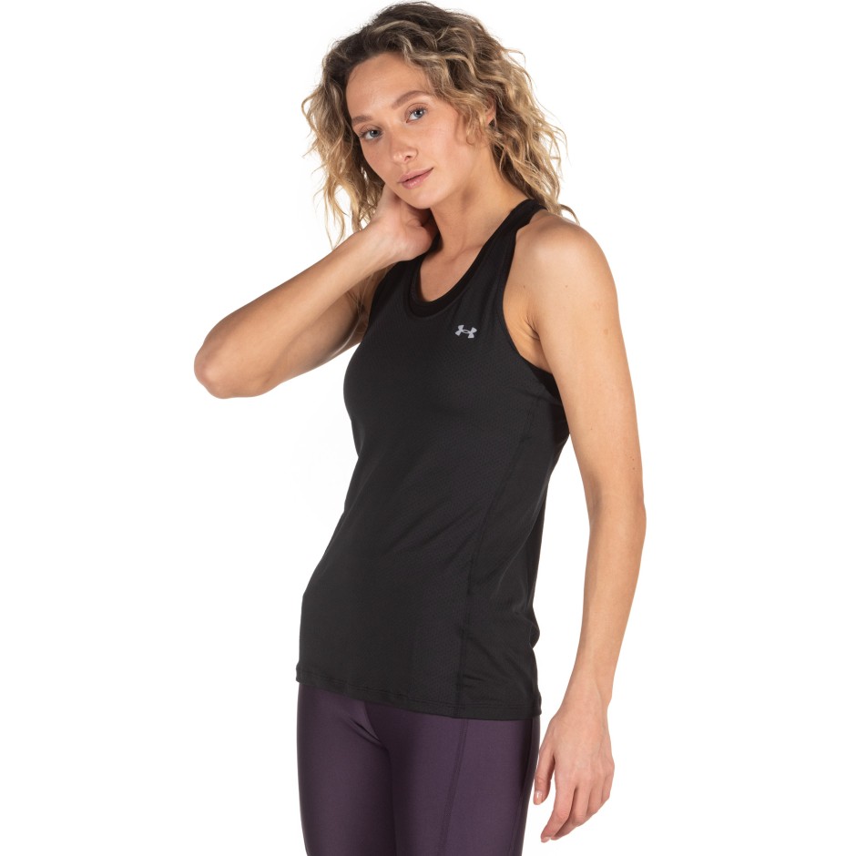 UNDER ARMOUR WOMEN'S HEATGEAR® RACER TANK 1328962-001 Black