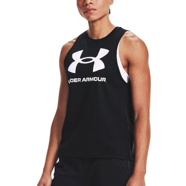 UNDER ARMOUR LIVE SPORTSTYLE GRAPHIC TANK 1356297-001 Black