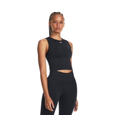 Under Armour Train Seamless Μαύρο - Γυναικεία Αμάνικη Μπλούζα Προπόνησης